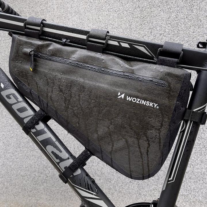 Produktbild Wozinsky Rahmenfahrradtasche 5L grau (WBB15BK) (3.50 l, Rahmentasche)