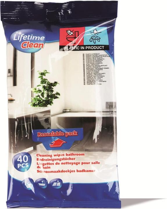Lifetime Cleaning wipes bathroom 40pcs (40 Stk.)