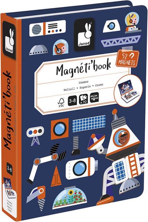 Produktbild Janod Magnetbuch Weltall (Englisch, Deutsch, Französisch, Italienisch)