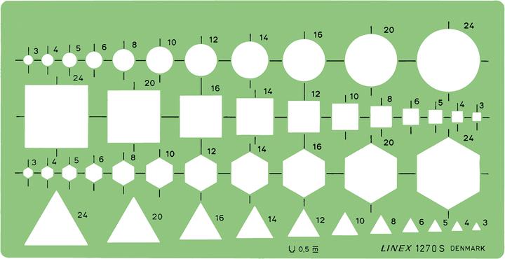 Produktbild Linex Kombinationsschablone (19.50 cm)