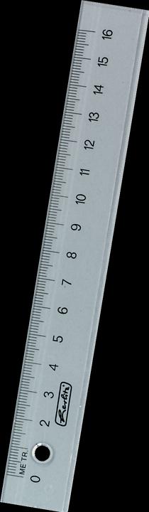Actual product image Herlitz 8700601 Ruler desk ruler plastic (e) (160 mm)