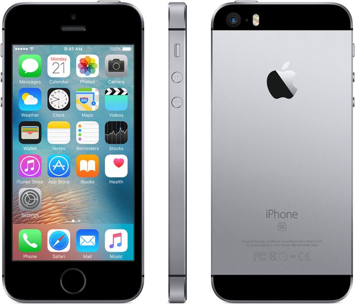 Produktbild Apple iPhone SE (32 GB, Space Gray, 4", Single SIM, 12 Mpx, 4G)
