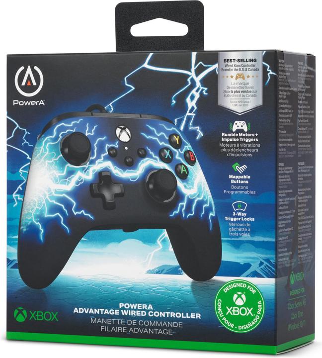 Image du produit PowerA XB Controller Advantage wired Arc Lightning (Xbox Series X)