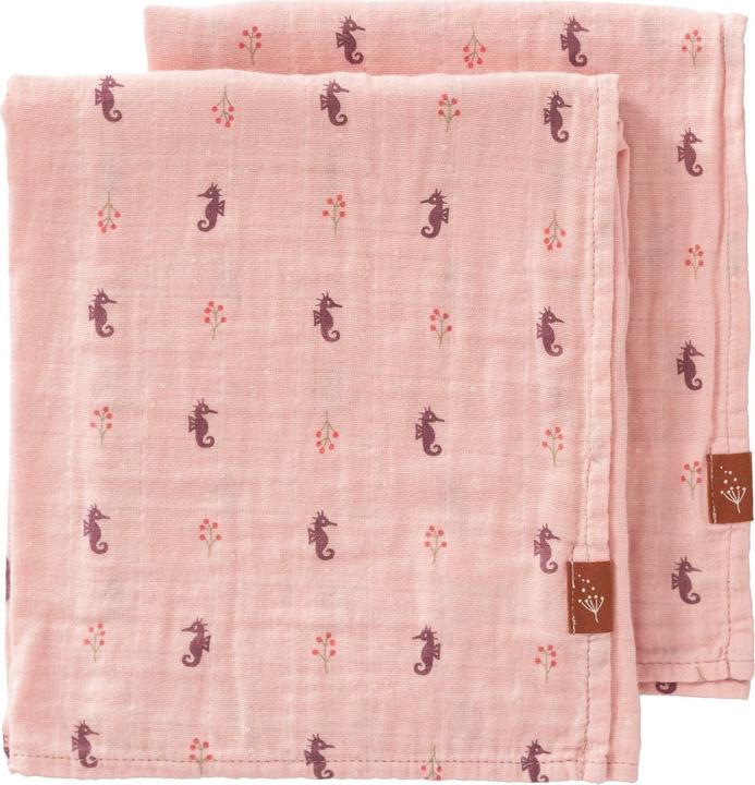 Fresk Einschlag- und Mulltuch (2er Pack), Seahorse (60 cm, 60 cm)