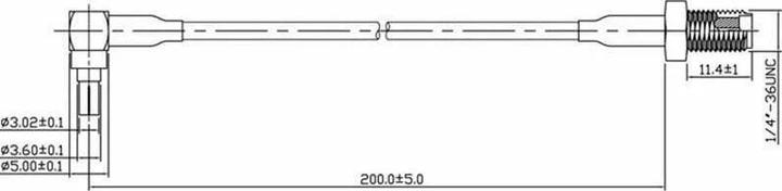 Produktbild Delock Pigtail Coax Kabel: SMA-Buchse-CRC9-Stecker (Antennenkabel)