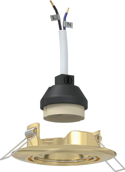 Immagine prodotto VidaXL Lampen Set von 12 Gold Metall, Kunststoff 9 cm Leichtes Gewicht (GU10)