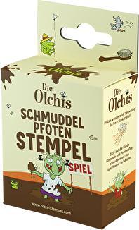 Produktbild Trodat Die Olchis Schmuddelpfoten Stempel mit Spiel für Kinder – Junge, Abdruck Grün, 171463