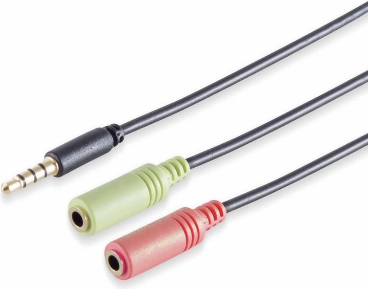 Produktbild Shiverpeaks S/CONN maximum connectivity Headset Y-Adapter, TRRS Stecker, 3,5mm, CTIA (0.25 m, 3.5mm Klinke (AUX))