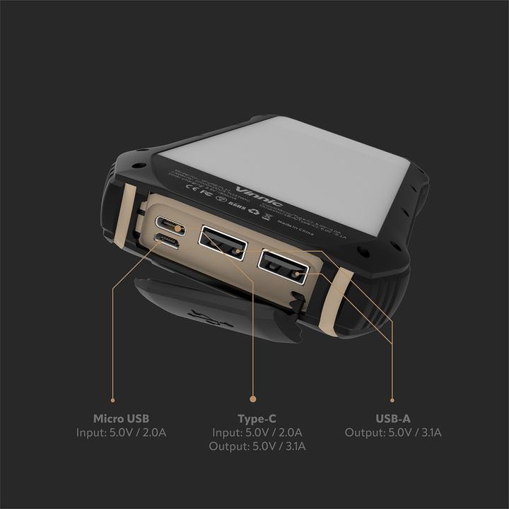 Produktbild Vinnic Solar Charger (20000 mAh, 74 Wh)