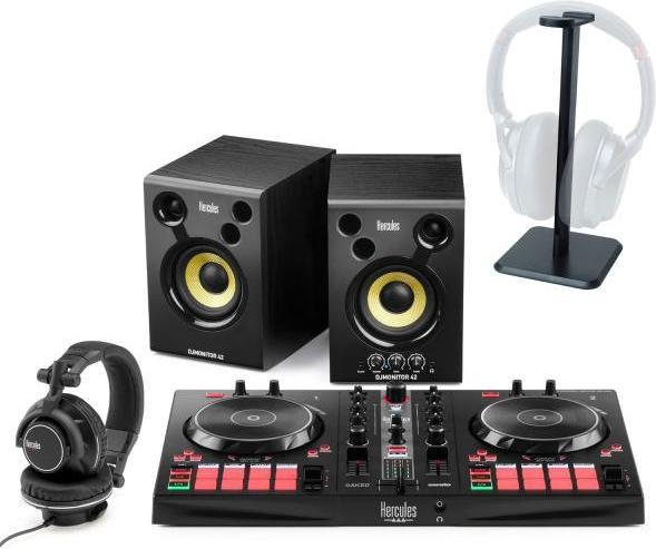 Produktbild Hercules DJ Essentials Kit DJ-Set mit Kopfhörer-Stativ