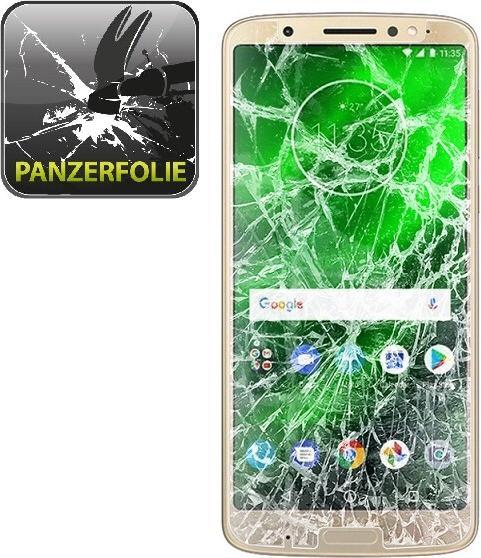 Actual product image Protectorking 2x Panzerfolie Anti-Shock HD Klar (2 Piece, Motorola Moto G6 Plus)