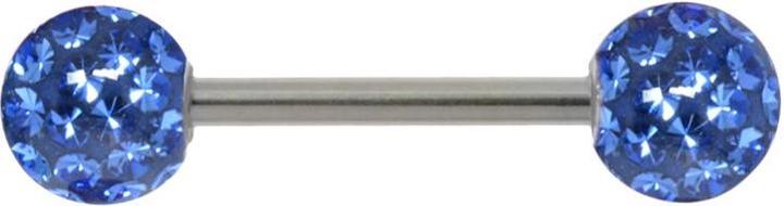 Bijouteria Zungenpiercing (Epoxiharz, Chirurgenstahl 316L, Kristall)
