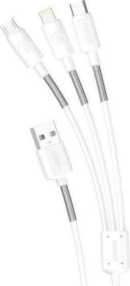 Actual product image Dudao L8s Upgrade 3in1 USB cable (1.20 m, USB 3.0)
