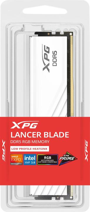 Actual product image Adata DDR5 8GB 5600-46 XPG Lancer Blade RGB white (1 x 8GB, 5600 MHz, DDR5 RAM, DIMM)