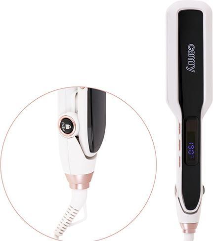 Produktbild ADL Camry CR 2316 hair styling tool Straightening iron Steam Black,White (Dampfglätteisen)