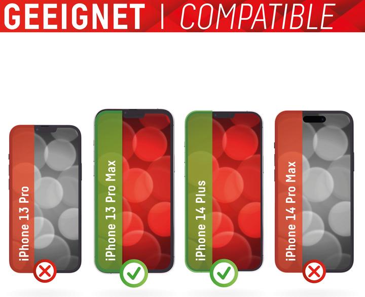 Actual product image Displex Smart Glass, Displayschutzfolie (1 Piece, Apple iPhone 13 Pro Max, Apple iPhone 14 Plus)