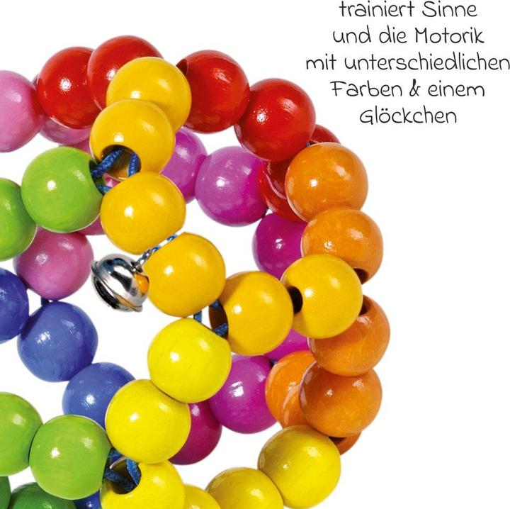 Produktbild Goki Greifling Elastik Regenbogenball