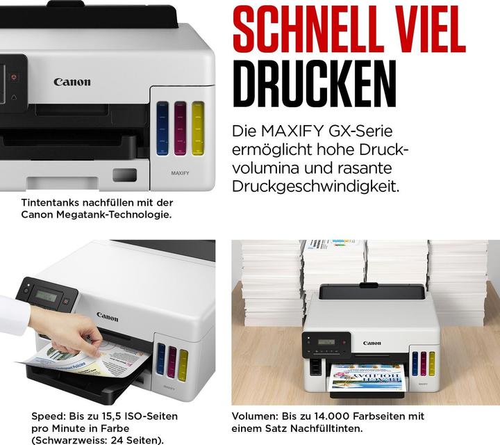Image du produit Canon Maxify GX 6550 (Réservoir d'encre, Couleur)