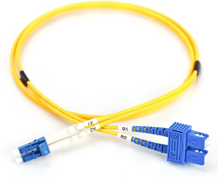 Produktbild Digitus LWL Patchkabel LC zu SC OS2 Singlemode 09/125 Duplex Länge 10m (CAT7, 10 m)