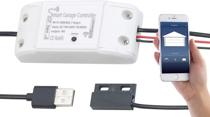 Actual product image VisorTech WLAN garage door control with app (Door handle)