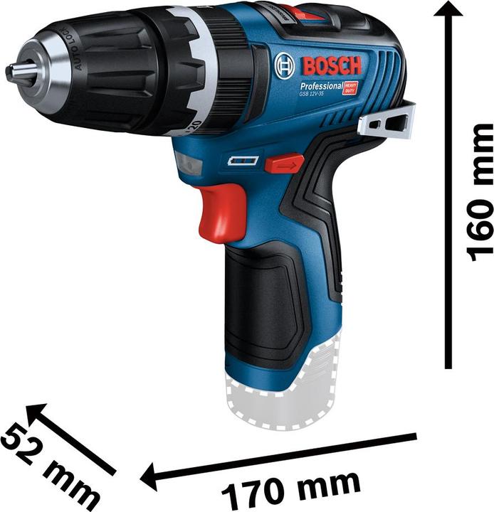 Actual product image Bosch Professional GSB 12V-35 (Rechargeable battery operated)