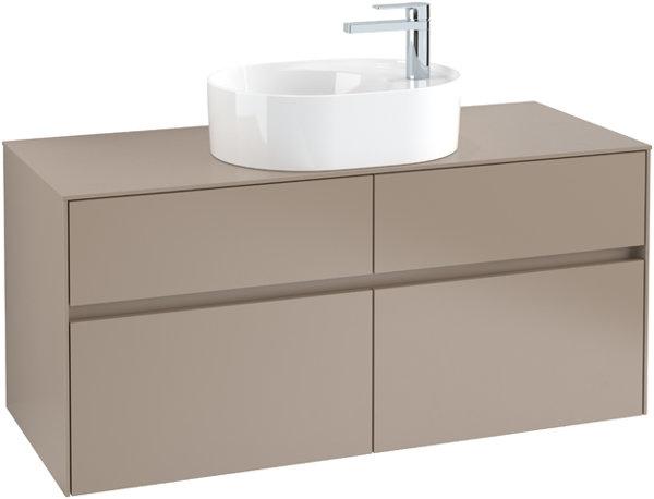 Actual product image Villeroy & Boch Collaro washbasin cabinet 1200x548x500 mm, 4 drawers, for washbasin in the midd (127 x 62 x 57 cm)
