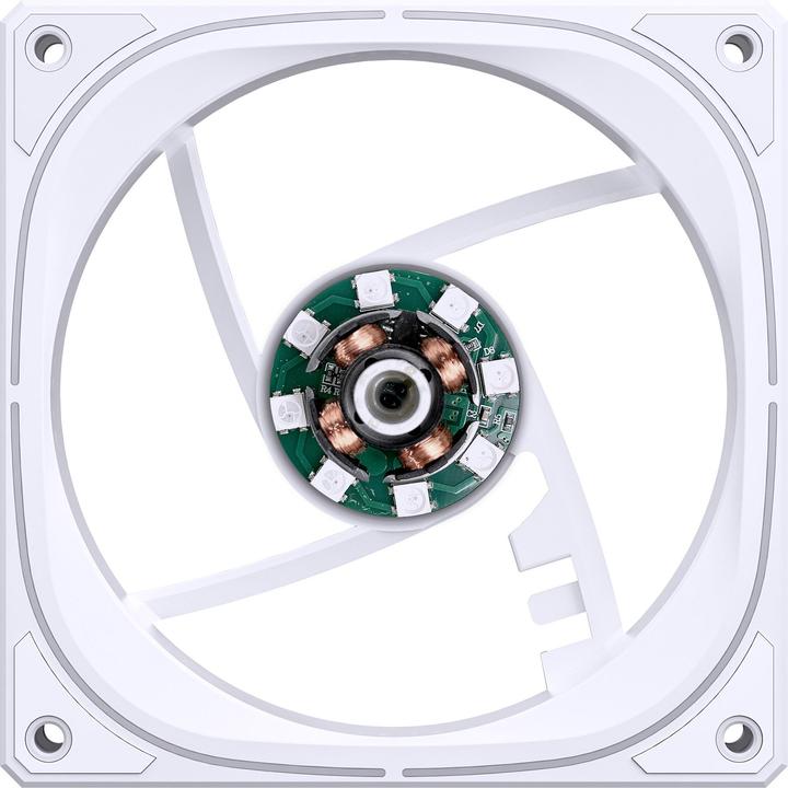 Actual product image Jonsbo FR-505, ARGB 5V 3PIN, Reversed - White (120 mm, 1 x)