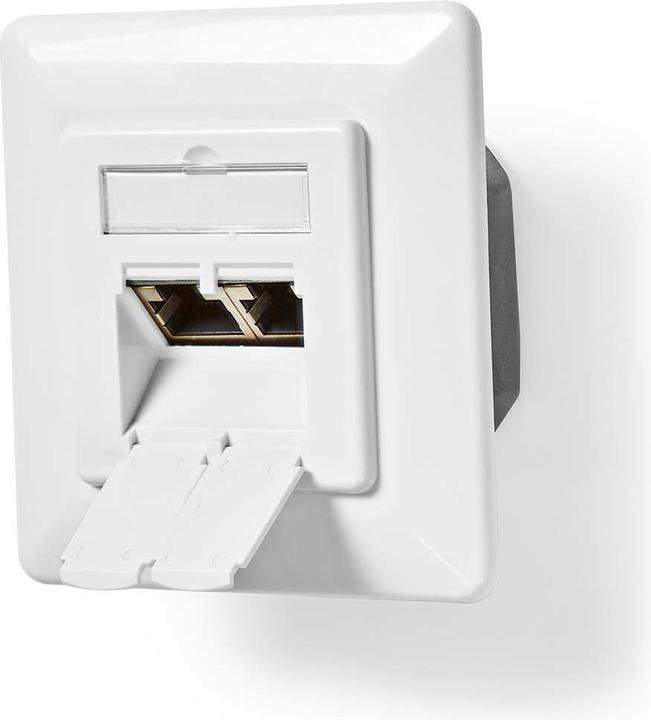 Produktbild Nedis Netzwerk-Wanddose | Unterputz | 2-Port port(s) | CAT6 | Gerade | Buchse | Vergoldet | PVC | We