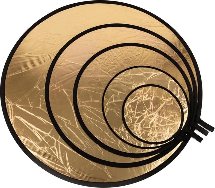 Actual product image Caruba Reflectiescherm 2 in 1 Goud & Zilver 80cm