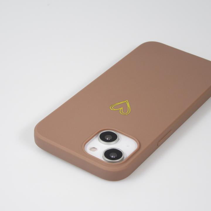 Produktbild PhoneLook Hülle Silikon matt Herzdesign gold (Apple iPhone 16)