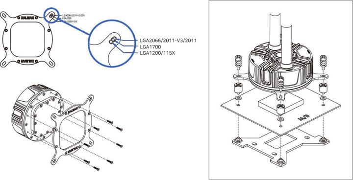 Produktbild Zalman ZM-1700MKB Intel Mounting Kit