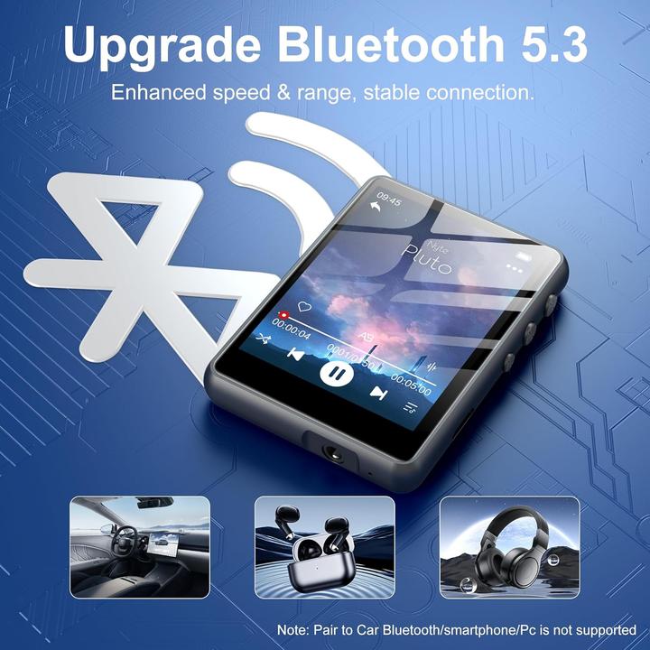 Produktbild Swofy MP3-Player mit Bluetooth 5.3 und Touchscreen (128 GB)