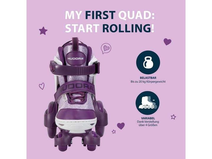 Actual product image Hudora HDO Roller Skates My First Quad 26-29 vt 22061 (28)