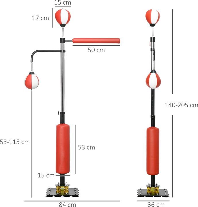 Immagine prodotto Jamb Manichino da boxe 140-205cm (84 cm, 13.50 kg)