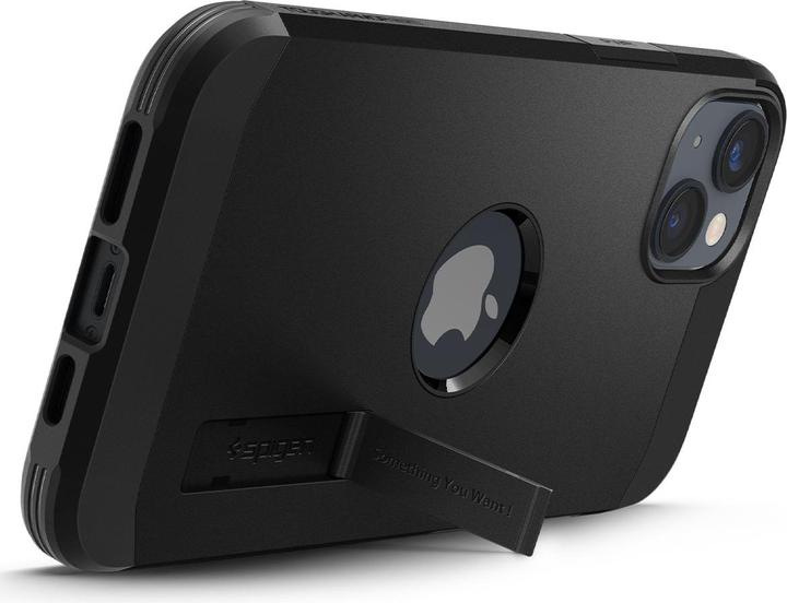 Actual product image Spigen Tough Armor Magsafe iPhone 14 case - Black (Apple iPhone 14)
