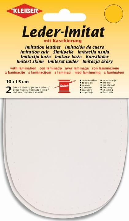 Image du produit Kleiber Imitation cuir avec contrecollage 10x15 cm blanc 2 pcs