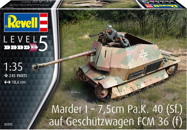 Actual product image Revell Marder I on FCM 36 base