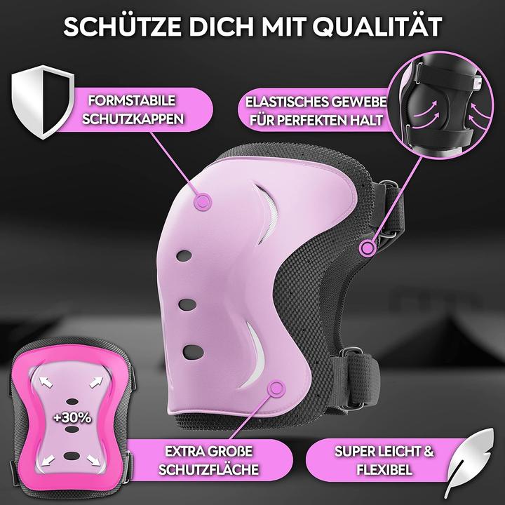 Produktbild Skatewiz 6-teiliges Skate-Protektoren-Set (S, Handgelenkschoner, Knieschoner, Ellbogenschoner, 6 Stück)