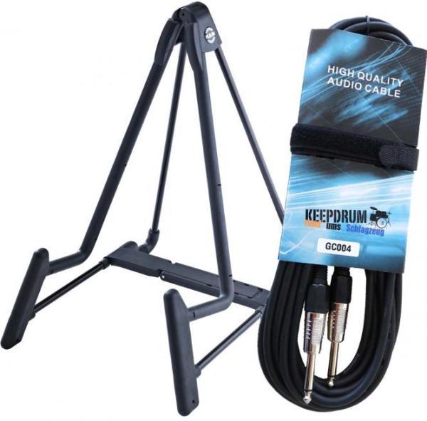 Produktbild K&M 17581 Heli Gitarrenständer mit Kabel (Gitarre)