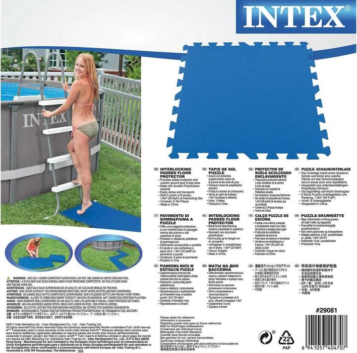 Actual product image Intex Floor protection mats