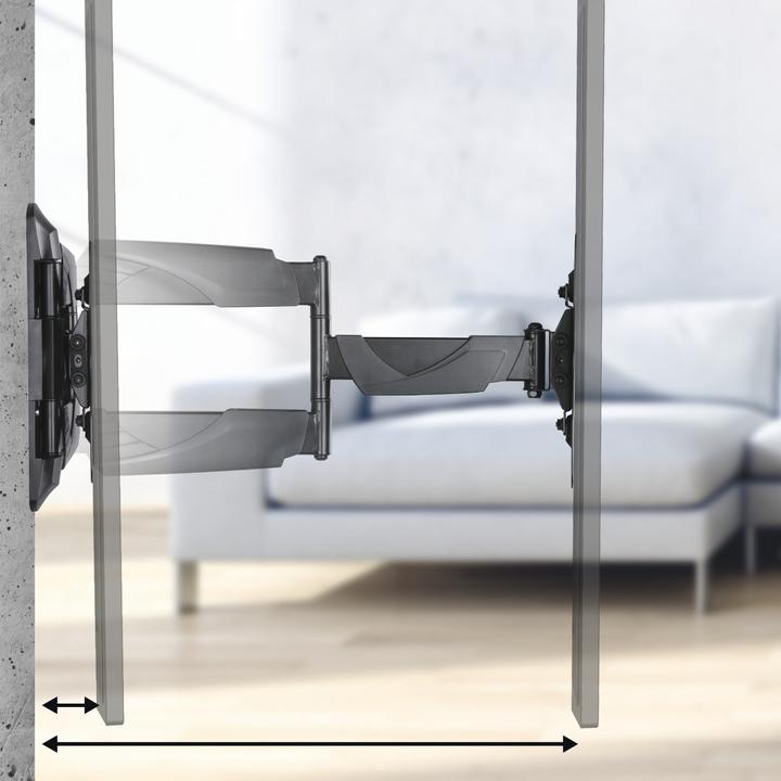 Produktbild Hama TV-Wandhalterung, schwenkbar, neigbar, ausziehbar, 122 cm (48") bis 35 kg (Wand, 48", 35 kg)
