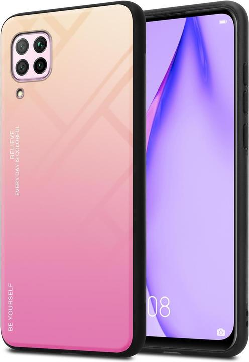Image du produit Cadorabo Couverture en verre TPU 2 couleurs (Huawei Nova 7i, Huawei P40 Lite)