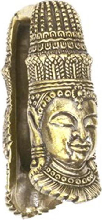 Star Piercing Ohrgewicht Schlüsselloch vergoldet Buddha Figur (Messing)