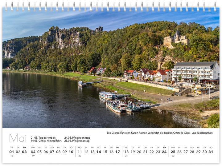 Produktbild Kalender Schsische Schweiz kompakt 2026 (21 x 15 cm, Deutsch)