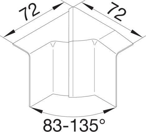 Actual product image Tehalit Inside corner (0.70 cm)