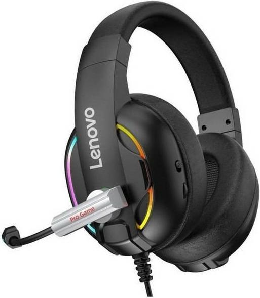 Actual product image Lenovo HU75 gaming headset (black) (Cable)