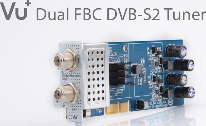 Productafbeelding Vu+ DVB-S2 /S2X FBC Twin Tuner Duo (8 GB, 2x DVB-S2X, CI+ slot)
