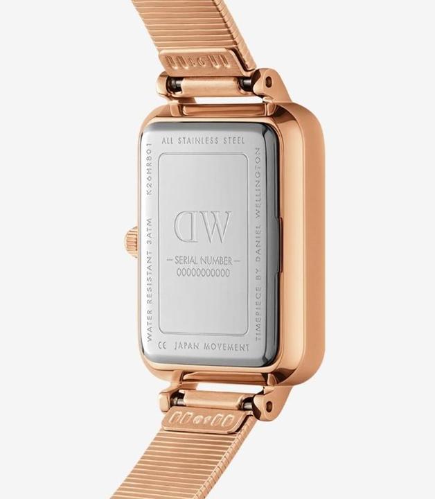 Image du produit Daniel Wellington Quadro Lumine Pressed Piano Rose Gold White (Montre analogique, 20 mm)