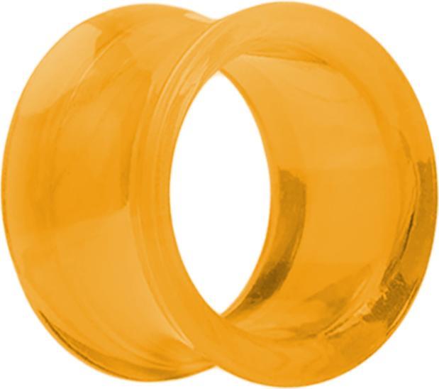 Produktbild Star Piercing Flared Tunnel orange (ohne Messing, Acryl)
