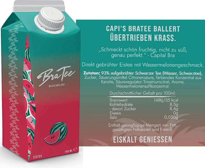 BraTee Watermelon (8 x 75 cl)